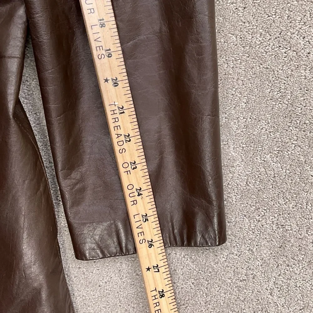 Unbranded Jacket Men 36 Brown Patina Leather Classic‎ Tailored 90s Vintage